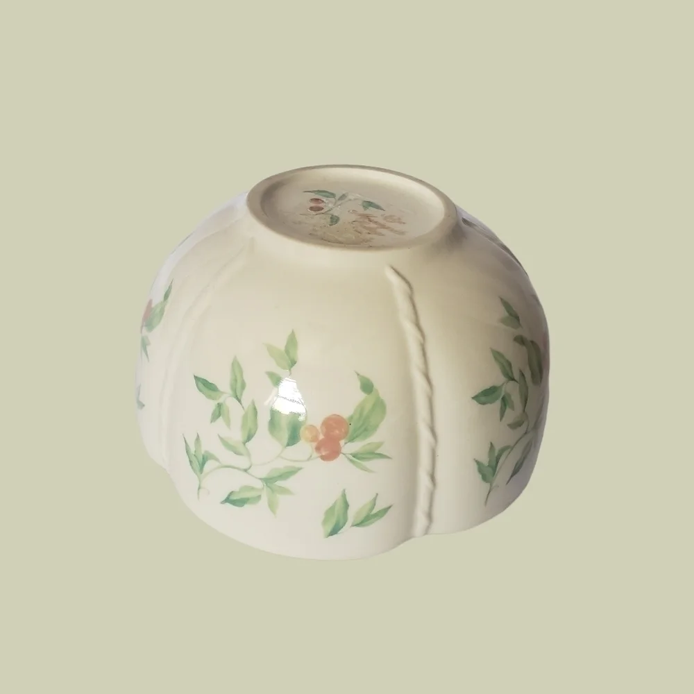 Lenox morningside cottage floral bowl ivory